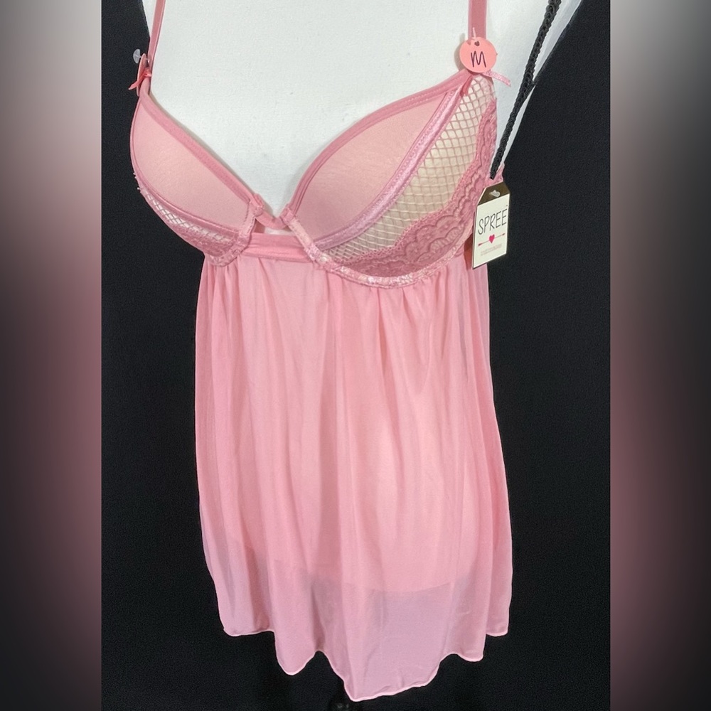 🔥SOLD!!!🔥 Spree Intimates Lingerie Baby doll top and matching thong panty.